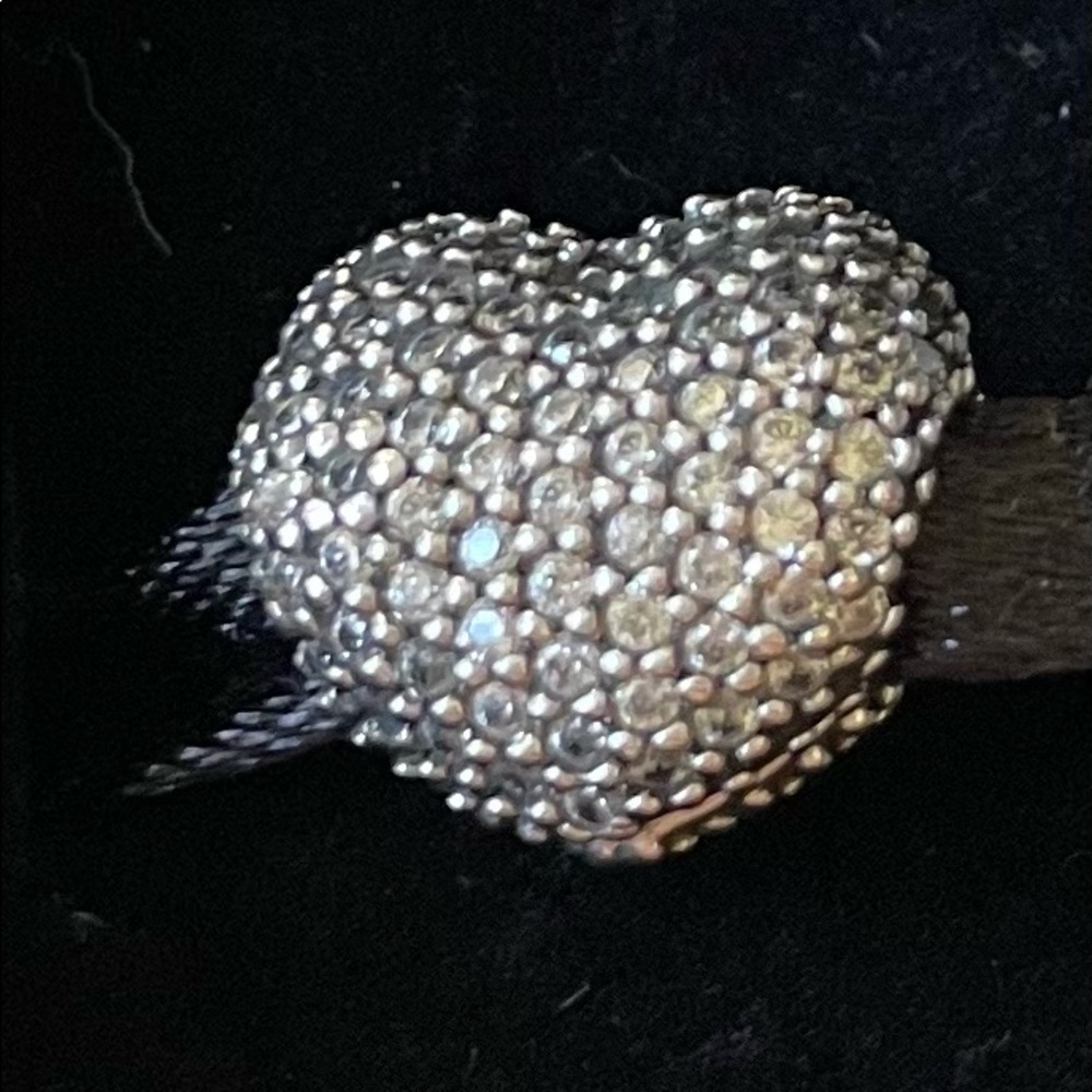 Pandora Heart Pave Clip Charm - HOLD